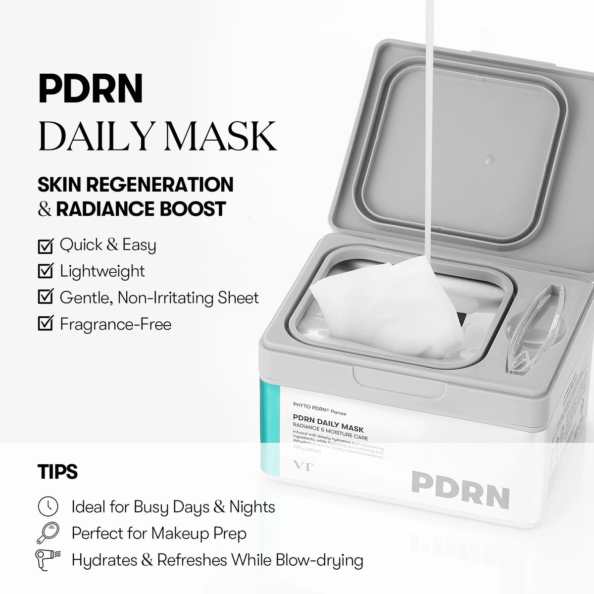 Vt Daily Mask VT PDRN Daily Mask 30EA – Lumiel Australia Pty Ltd