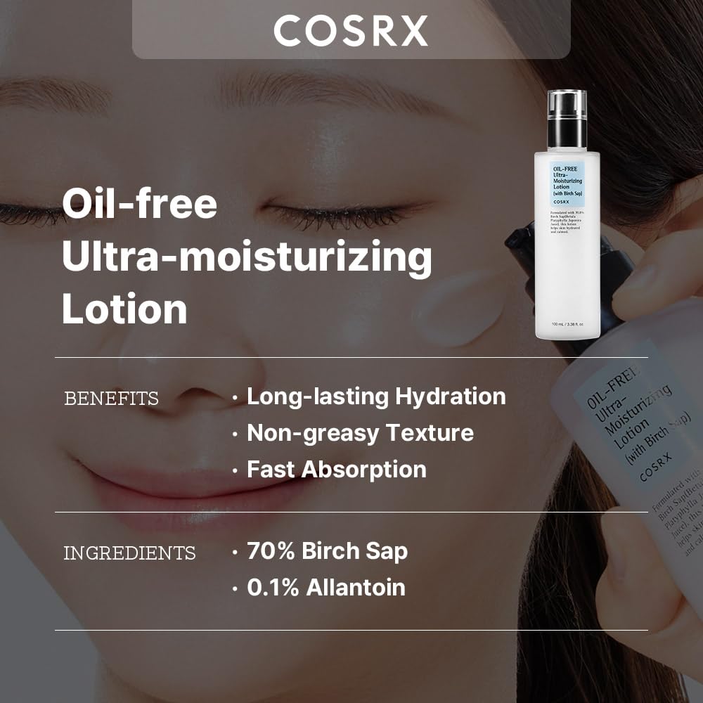COSRX Oil-Free Ultra-Moisturizing Lotion(with Birch Sap) 100ml