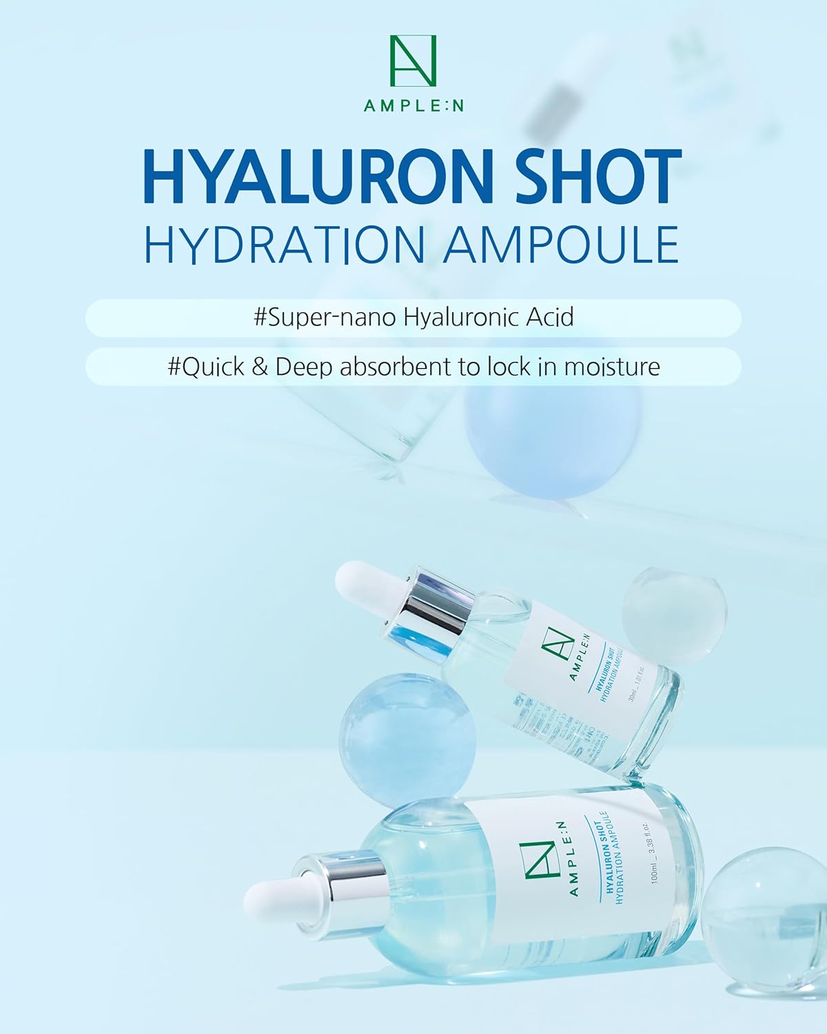 Coreana Ample:N Hyaluron Shot Ampoule 100ml