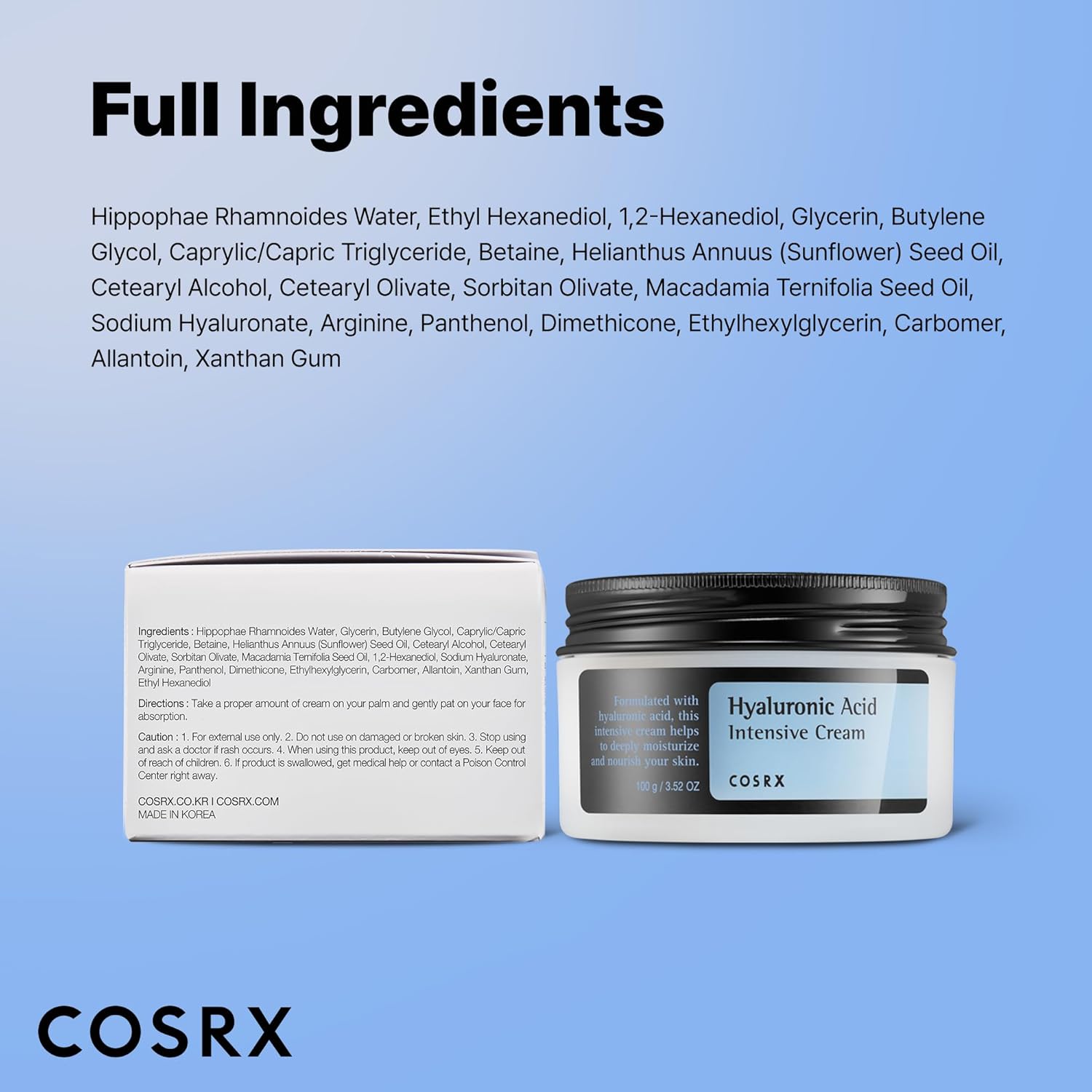 COSRX Hyaluronic Acid Intensive Cream 100ml