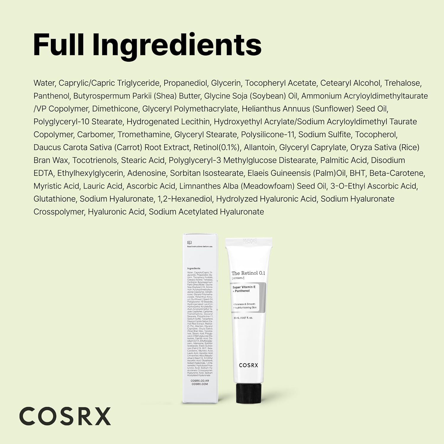COSRX The Retinol 0.1 Cream 20ml