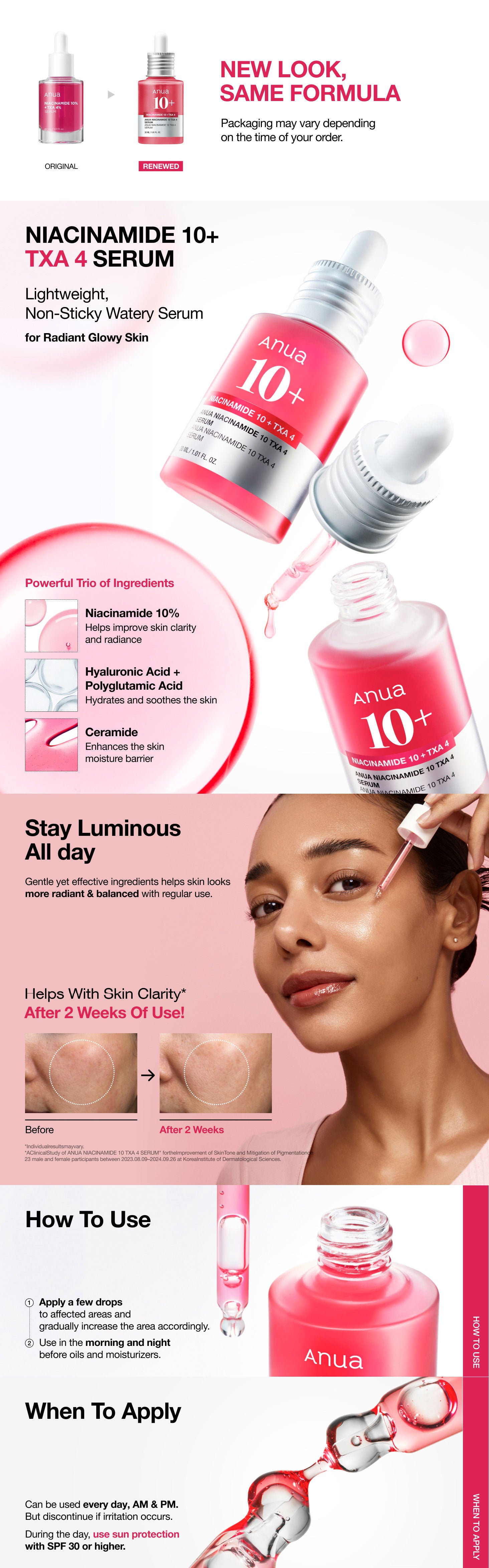 ANUA Niacinamide 10% + TXA 4% Serum 30ml