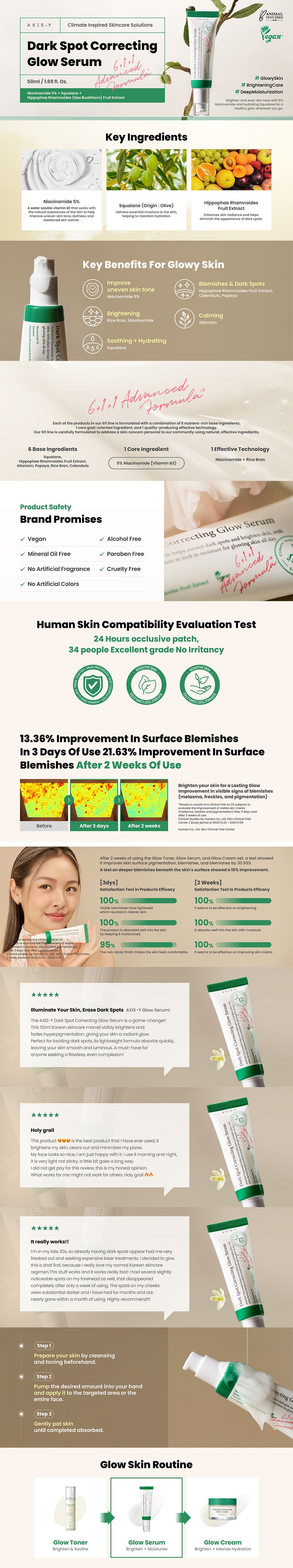 AXIS Y Dark Spot Correcting Glow Serum 50ml