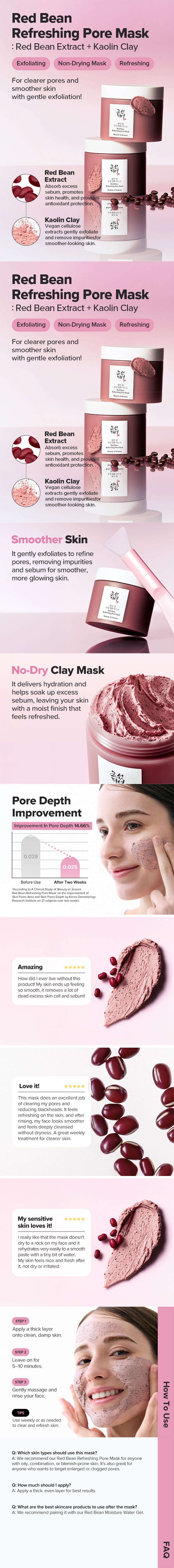 Beauty Of Joseon Red Bean Refreshing Pore Mask 140ml