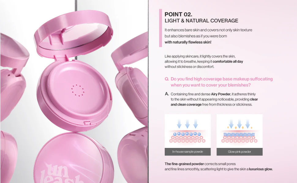 Unleashia Don't Touch Glass Pink Cushion 15g