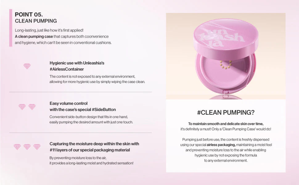 Unleashia Don't Touch Glass Pink Cushion 15g