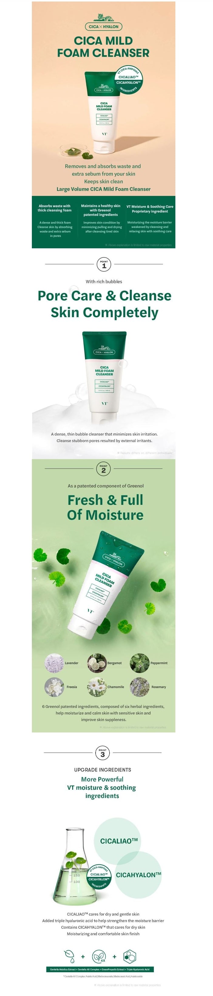 VT Cica Mild Foam Cleanser 300ml