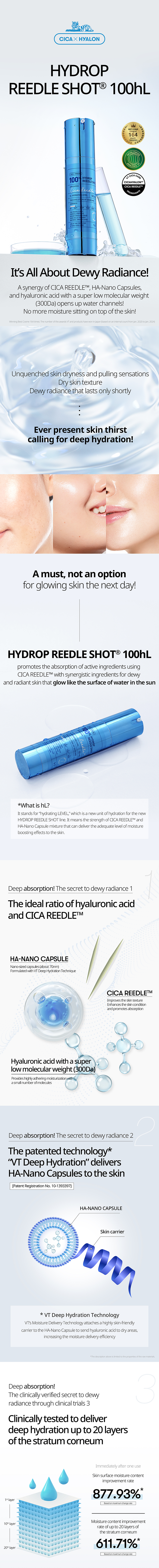 VT Hydro Reedle Shot 100hL 50ml