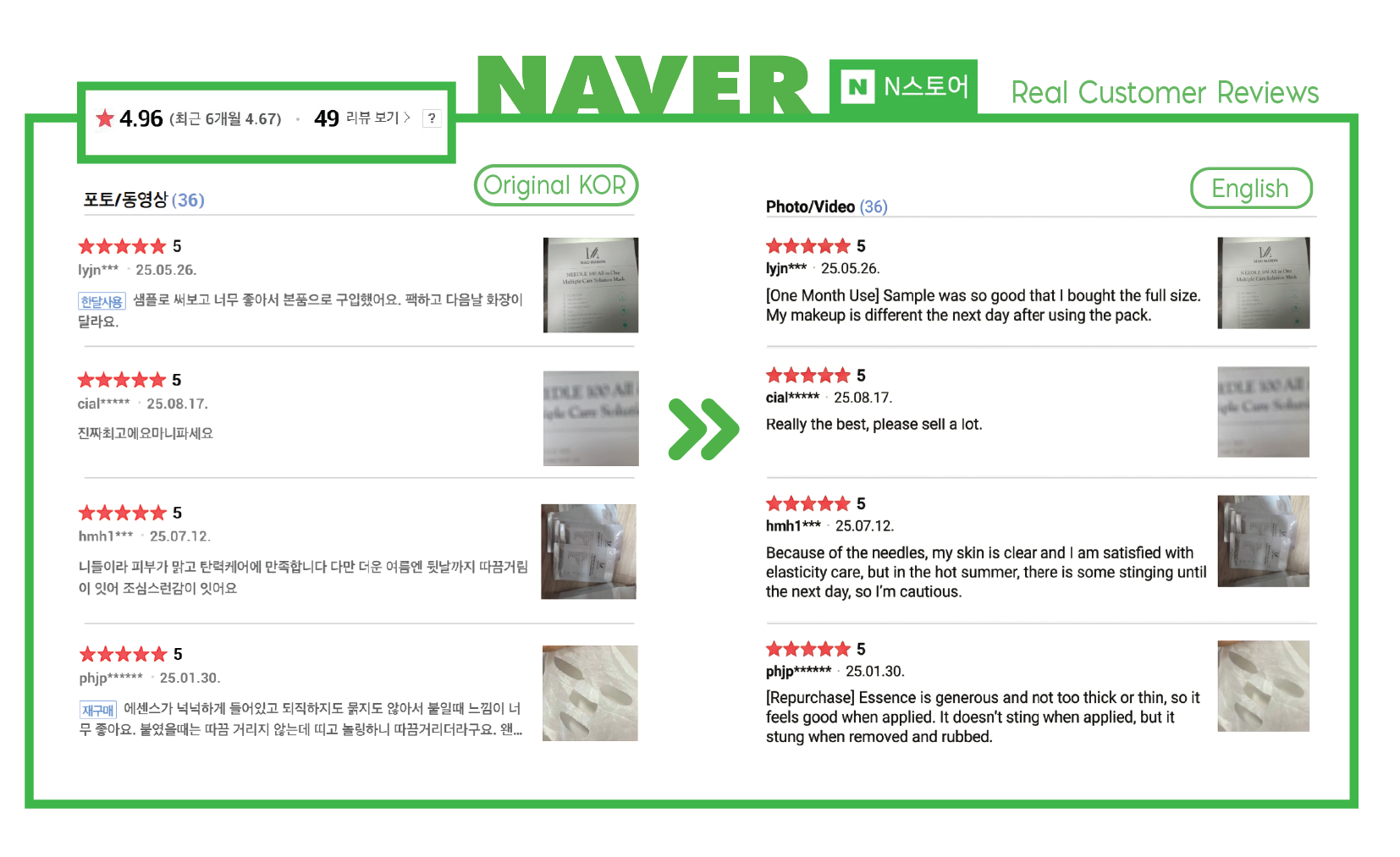 (EVENT) MadMason Needle 100 All-in-One Multiple Care Mask Pack  2+1