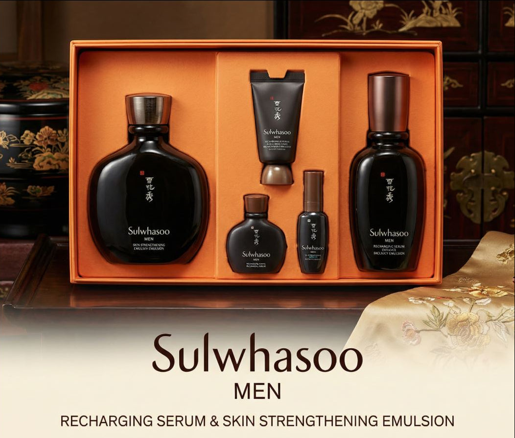 Sulwhasoo Men Inner Charming Serum Emulsion Set Daily Routine